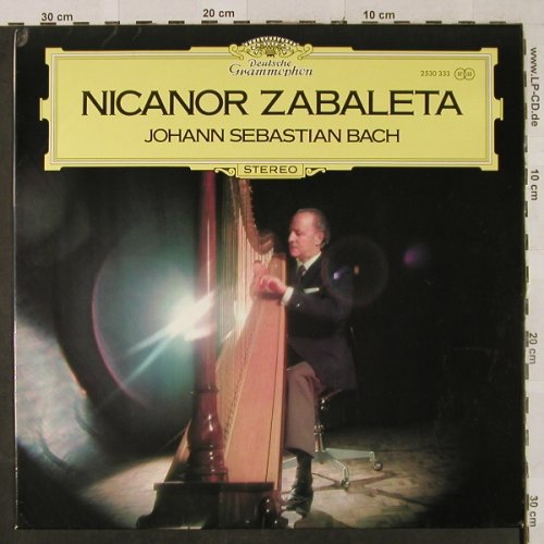 Zabaleta,Nicanor: Johann Sebastian Bach, D.Gr.(2530 333), D, 1973 - LP - L2587 - 7,50 Euro