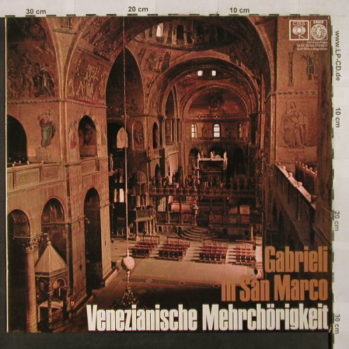 Gabrieli,Giovanni: Venezianische Mehrchörigkeit, CBS(92 205), D, Ri, 1967 - LP - L2639 - 5,00 Euro