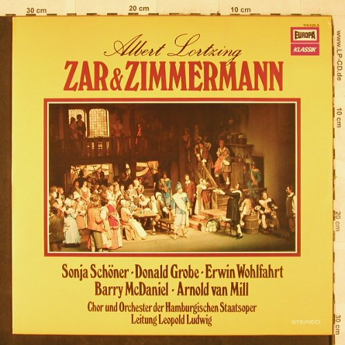 Lortzing,Albert: Zar und Zimmermann- gr.Opern Quers., Europa(114 020.5), D,  - LP - L2750 - 6,00 Euro