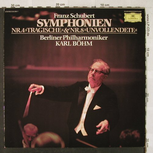 Schubert,Franz: Sinfonie Nr.4 & Nr.8, D.Gr. Club Ed.(26 209-7), D,Ri, 1973 - LP - L2829 - 5,00 Euro
