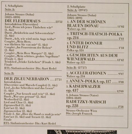 Strauss,Johann (Vater & Sohn): Sternstunden der Musik, Foc, Capriccio(26 418-4), D, 1988 - 2LP - L2833 - 9,00 Euro