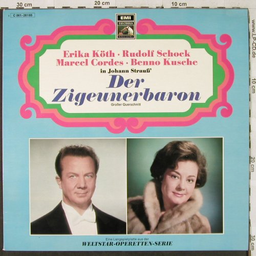 Strauss,Johann: Der Zigeunerbaron-Gr.Querschnitt, EMI Electrola(C 061-28 185), D,  - LP - L2851 - 5,50 Euro