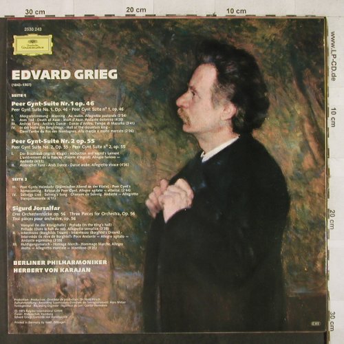 Grieg,Edvard: Peer Gynt Suiten 1&2 / Sigurd Jorsa, D.Gr.(2530 243), D, 1973 - LP - L2860 - 6,00 Euro