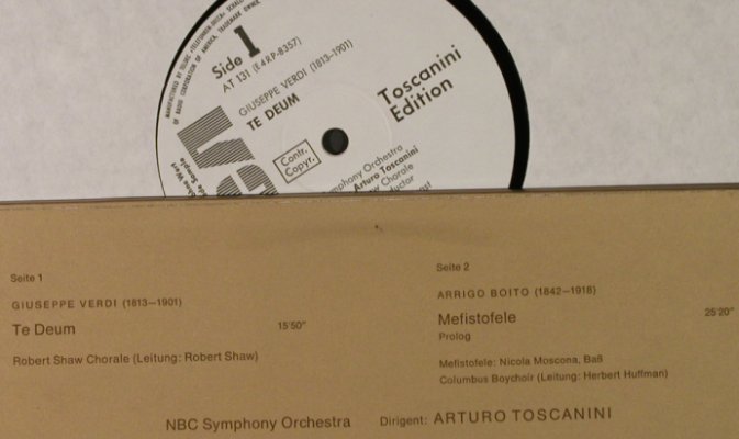Verdi,Giuseppe / A.Boito: Te Deum/Mefistofele, whMuster, RCA(AT 131), D,  - LP - L2865 - 6,00 Euro