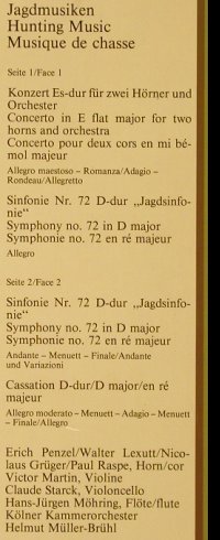 Haydn,Joseph: Jagdmusiken-Sinf.Nr.72 D-dur, Schwann Musica Mundi(VMS 1205), D, Ri, 1979 - LP - L2876 - 6,00 Euro