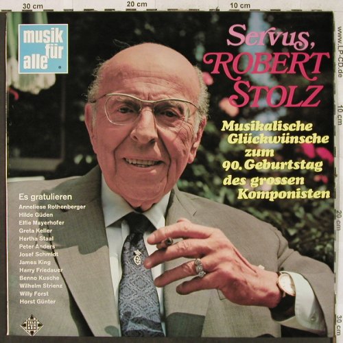Stolz,Robert: Servus, Musikalische Glückw. zum90., Telefunken(NT 429), D,  - LP - L2891 - 5,00 Euro