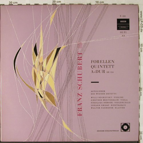 Schubert,Franz: Forellen-Quintett A-dur op.114, Decca/DSC(F 110), D,Club Ed.,  - LP - L2921 - 6,00 Euro