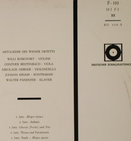 Schubert,Franz: Forellen-Quintett A-dur op.114, Decca/DSC(F 110), D,Club Ed.,  - LP - L2921 - 6,00 Euro
