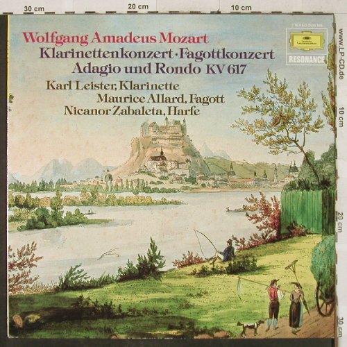 Mozart,Wolfgang Amadeus: Klarinettenkonzert / Fagottkonzert, D.Gr. Resonance(2535 188), D, 1976 - LP - L2989 - 5,00 Euro