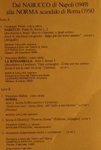 Callas,Maria: Dieci Anni Di Ascesa, Foc, m-/Vg+, IM(DMC-10), I, 1958 - LP - L2992 - 5,00 Euro