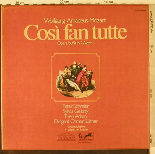 Mozart,Wolfgang Amadeus: Cosi Fan Tutte, Box - Gesamt. ital., Parnass/Eurodisc(92 695), NL,  - 3LP - L2995 - 22,50 Euro