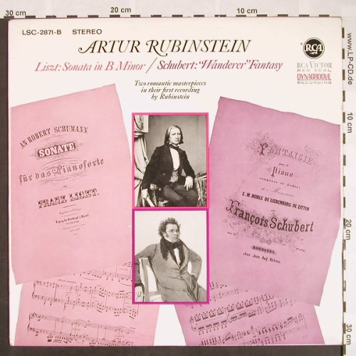 Rubinstein,Arthur: Liszt:Sonata In B Moll/Schubert:Wan, RCA Victor Dynagroove(LSC 2871-B), D,  - LP - L301 - 9,00 Euro