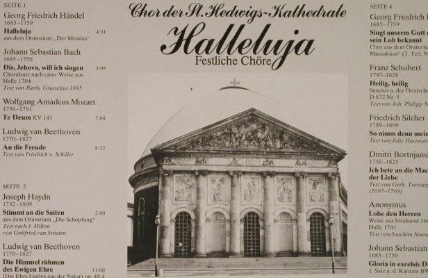 V.A.Halleluja: Festliche Chöre, Foc, Parnass(31 395 7), D,Club Ed., 1980 - 2LP - L3069 - 5,00 Euro