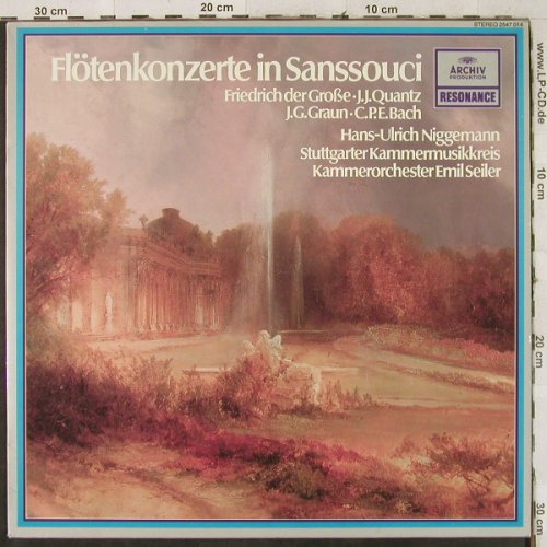 V.A.Flötenkonzerte In Sanssouci: Friedrich der Große,Quantz,Graun..., Archiv Resonance(2547 014), D, 1962 - LP - L3082 - 6,00 Euro