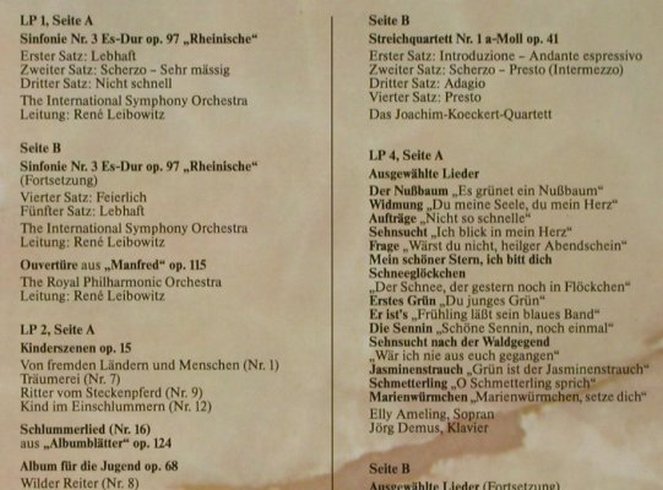 Schumann,Robert: Klassische Kostbarkeiten, Box, Das Beste(KKL 5920), D,  - 4LP - L3096 - 9,00 Euro