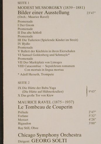 Mussorgsky,Modest: Bilder einer Ausstellung, Decca(6.42645 AZ), D, 1980 - LP - L3108 - 6,00 Euro