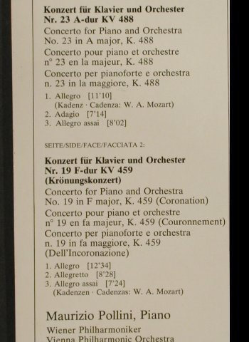 Mozart,Wolfgang Amadeus: Klavierkonzerte K 488 & K 459, D.Gr.(2530 716), D, 1976 - LP - L3122 - 6,00 Euro
