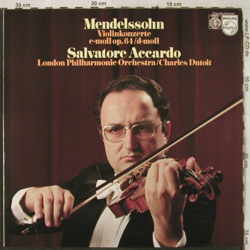 Mendelssohn-Bartholdy,Felix: Violinkonzerte e-moll/d-moll, Orbis/Philips(34 302 0), D, 1976 - LP - L3141 - 6,00 Euro
