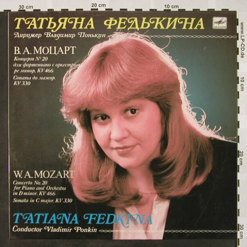 Mozart,Wolfgang Amadeus: Konzert für Klavier u.Orch.Nr.20, Melodia(C10 24667 007), USSR, 1985 - LP - L3151 - 7,50 Euro