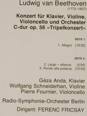 Beethoven,Ludwig van: Tripelkonzert C-dur op.56 (61), D.Gr. Resonance(2535 153), D, 1977 - LP - L3162 - 7,50 Euro