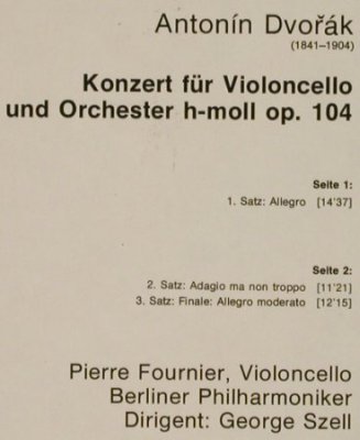 Dvorak,Antonin: Cellokonzert H-Moll op.104, Ri, D.Gr. Resonance(2535 106), D, Ri 1975, 1962 - LP - L3166 - 6,00 Euro