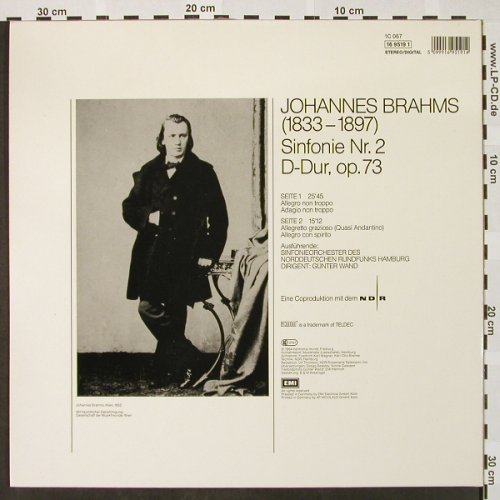 Brahms,Johannes: Sinfonie Nr.2 d-dur , op.73, Foc, Harmonia Mundi(16 9519 1), D, vg+/m-, 1984 - LP - L3175 - 6,00 Euro