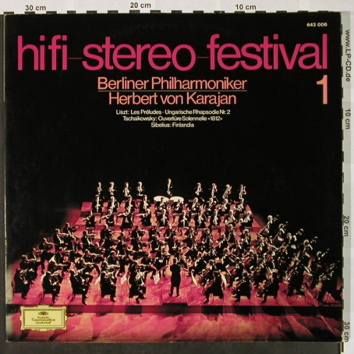 Berliner Philharmoniker-Karajan: Hifi-Stero-Festival 1, Foc, D.Gr.(643 006), D, 1967 - LP - L3197 - 5,00 Euro