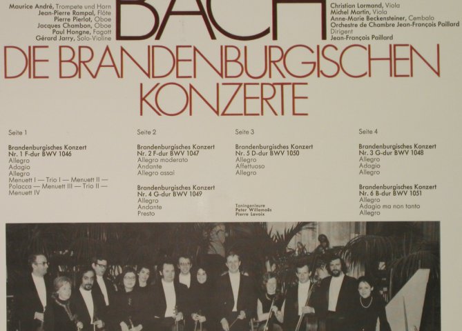 Bach,Johann Sebastian: Die Brandenburgischen Konzerte, Foc, EMI Electrola/EratoSerie(C 187-28 341/42), D, 1973 - 2LPQ - L3224 - 9,00 Euro