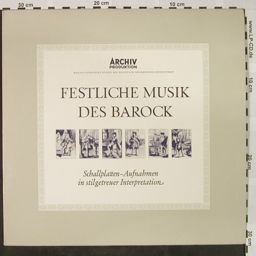 V.A.Festliche Musik des Barock: Praetorius...Händel, 8 Tr., Archiv(104 297), D, 1965 - LP - L3227 - 7,50 Euro