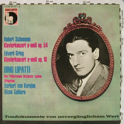 Schumann,Robert /Edvard Grieg: Klavierkonzert a-mollop54/a-moll16, Dacapo/Volksplatte(C 047-00 770), D,  - LP - L3229 - 6,00 Euro