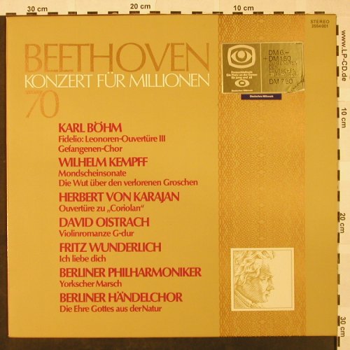 Beethoven,Ludwig van: Konzert für Millionen 70, D.Gr.(2554 001), D, 1970 - LP - L3244 - 6,00 Euro