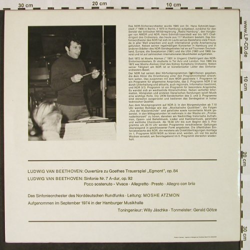 Beethoven,Ludwig van: Egmont, op.84/Sinfonie Nr.7a-dur,92, NDR,Musterplatte(0666 517), D, 1974 - LP - L3278 - 30,00 Euro