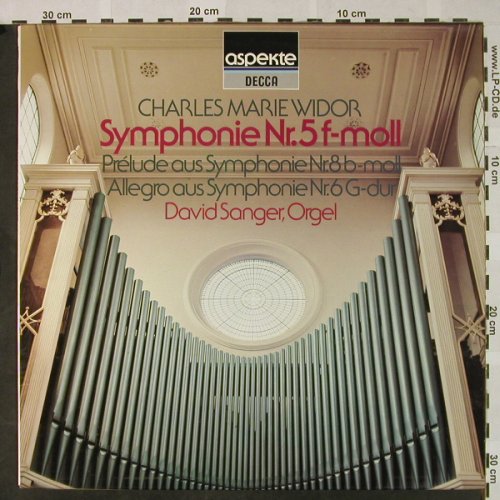 Widor,Charles-Marie: Symphonie Nr.5 f-moll, Decca Aspekte(6.42302 AH), D, 1976 - LP - L3320 - 5,00 Euro