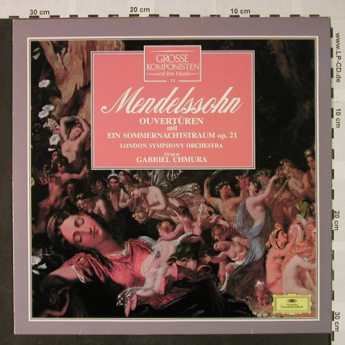 Mendelssohn Bartholdy,Felix: Ouvertüren m.Ein Sommernachtstraum, D.Gr. Gr.Komponisten 11(411 373-1), D,  - LP - L3323 - 5,00 Euro