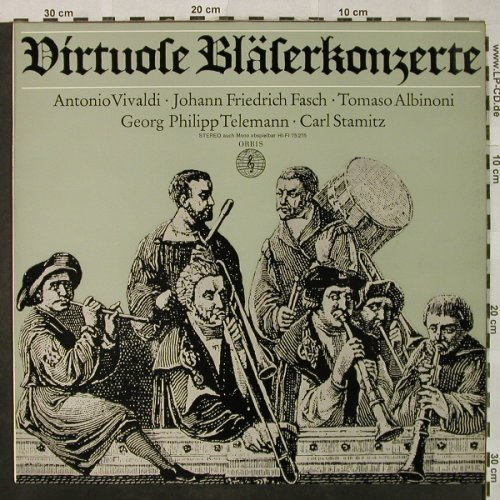 V.A.Virtuose Bläserkonzerte: Vivaldi,Fasch,Albinoni..Stamitz, Orbis(75 275), D,  - LP - L3344 - 5,00 Euro