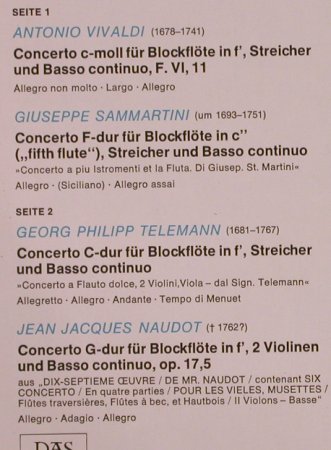 Brüggen,Frans: Blockflötenwerke des Barock, Telefunken,Club Ed.(65 687 6), D, Ri,  - LP - L3348 - 5,00 Euro