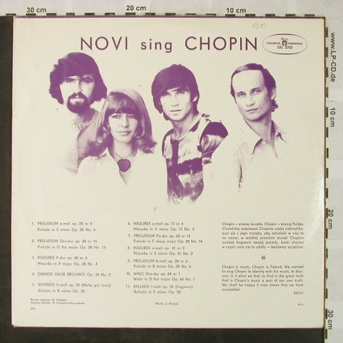 Chopin,Frederic: Novi sing Chopin, vg+/vg+, Muza(SXL 0755), PL,  - LP - L3448 - 6,00 Euro