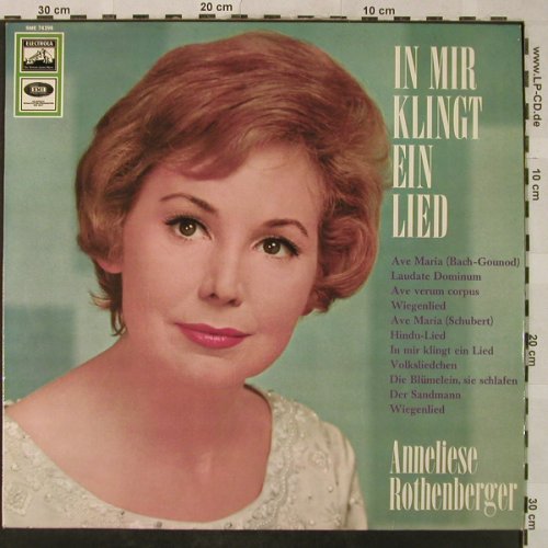 Rothenberger,Anneliese: In mir klingt ein Lied, Electrola(SME 74 298), D,  - LP - L3455 - 6,00 Euro