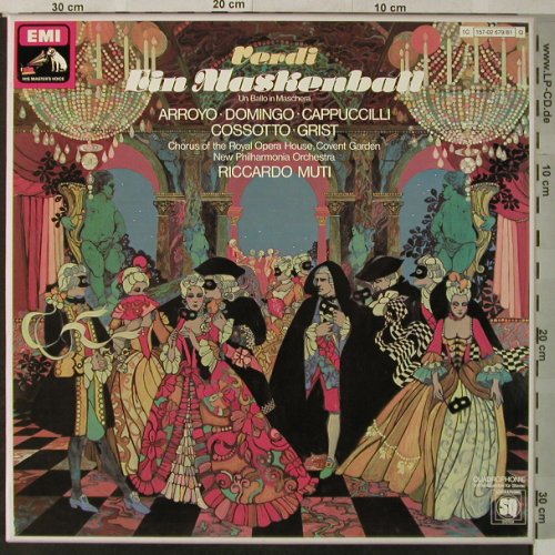 Verdi,Giuseppe: Ein Maskenball, Box, EMI(157-02 679/81 Q), D, 1975 - 3LPQ - L3469 - 17,50 Euro