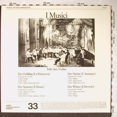 Vivaldi,Antonio: Die Vier Jahreszeiten, Foc, Orbis(74 217), D,  - LP - L3556 - 6,00 Euro