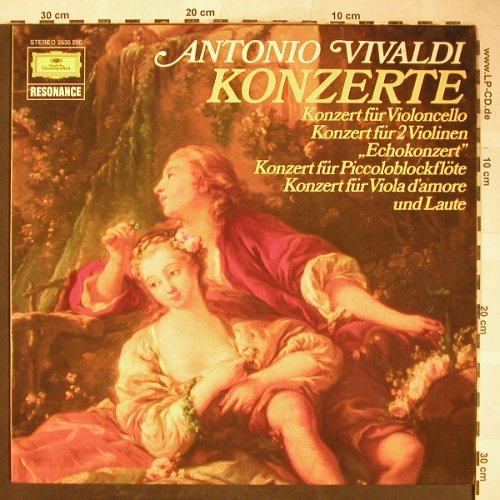 Vivaldi,Antonio: Konzerte, fürVioloncello,2Violinen., D.Gr. Resonance(2535 200), D, 1976 - LP - L3557 - 6,00 Euro