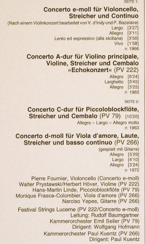 Vivaldi,Antonio: Konzerte, fürVioloncello,2Violinen., D.Gr. Resonance(2535 200), D, 1976 - LP - L3557 - 6,00 Euro