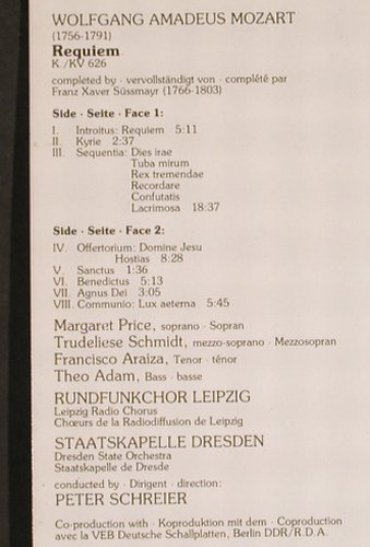 Mozart,Wolfgang Amadeus: Requiem d-moll KV 626, Philips(6514 320), NL, 1983 - LP - L3569 - 5,50 Euro