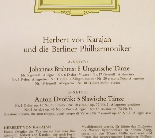 Brahms,Johannes / Dvorak: 8 Ungarische Tänze/5 Slawische T., Deutsche Grammophon(138 080), D, Ri,  - LP - L3577 - 6,00 Euro