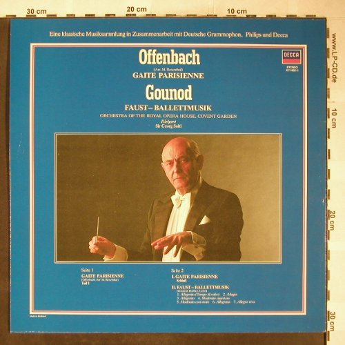 Offenbach,Jacques/Gounod: Gaite Parisienne/Faust.Ballettmusik, Decca Grosse Komponist.(411 402-1), NL, Ri,  - LP - L3630 - 5,00 Euro