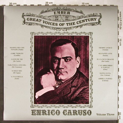 Caruso,Enrico: Great Voices of the Century-Vol.3, Ember(GVC 6), UK, Ri,  - LP - L3656 - 5,00 Euro