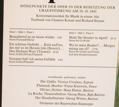 Strauss,Richard: Capriccio-Höhepunkte,Foc, BASF(10 21363-3), D, 1942 - LP - L3662 - 5,00 Euro