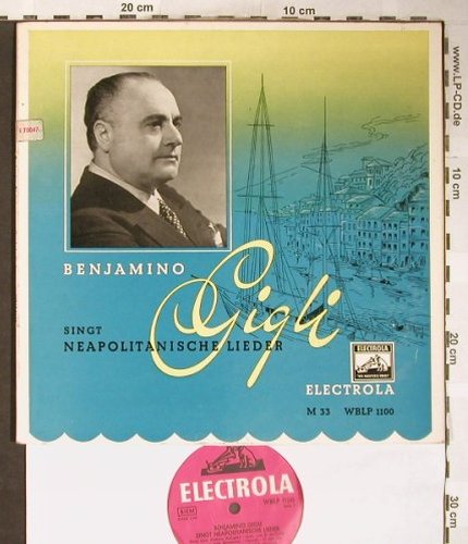Gigli,Benjamino: singt Neapolitanische Lieder, Electrola(WBLP 1100), D, vg+/vg+,  - 10inch - L3673 - 4,00 Euro
