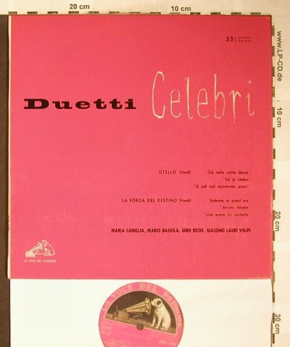 V.A.Duetti Celebri: Otello/La Forza Destino, La Voce Del Padrone(QBLP 5052), I, Ri, 1958 - 10inch - L3683 - 12,50 Euro