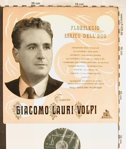 Lauri-Volpi,Giacomo: Florilegio Lirico Dell'800, Cetra(LPV 45017), I,  - 10inch - L3685 - 12,50 Euro